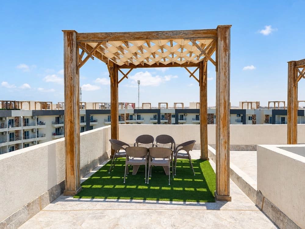 Roof Chalet with Double Pool View in Marseilia Beach 4