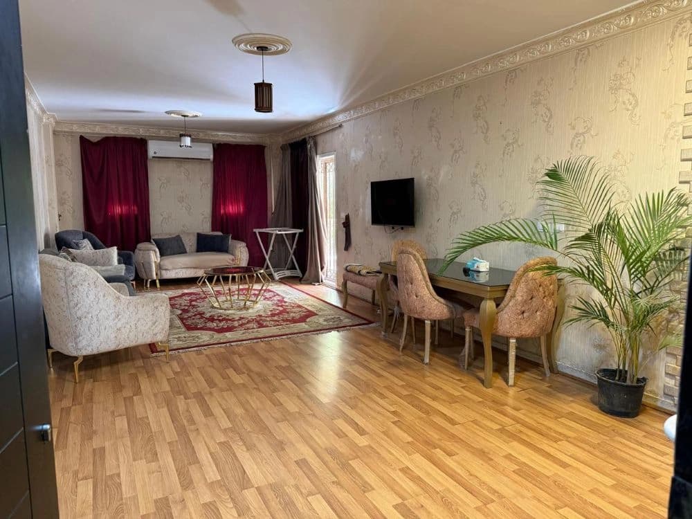 Furnished Apartment with Private Garden in Madinaty B1