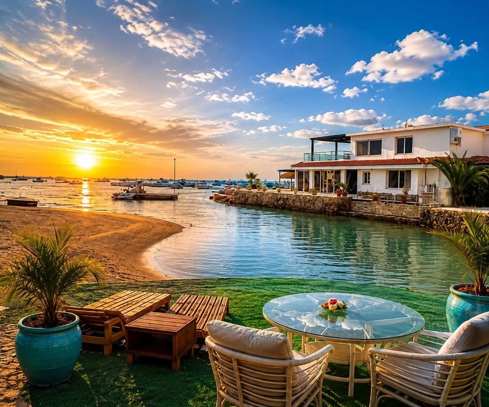 Beachfront Villa with Private Pool on Hurghada Promenade – main photo